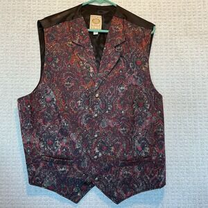 WAH Maker Frontier Best XXL USA MADE Rich Jewel Tones Men Western Wear Rodeo VTG